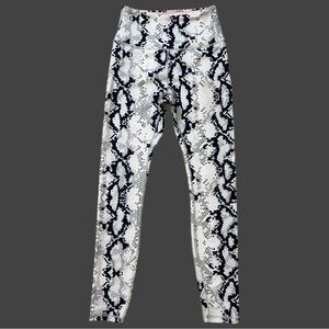 Balance Collection Womens Contender High Rise Legging Soft Snake Print Sz SMALL
